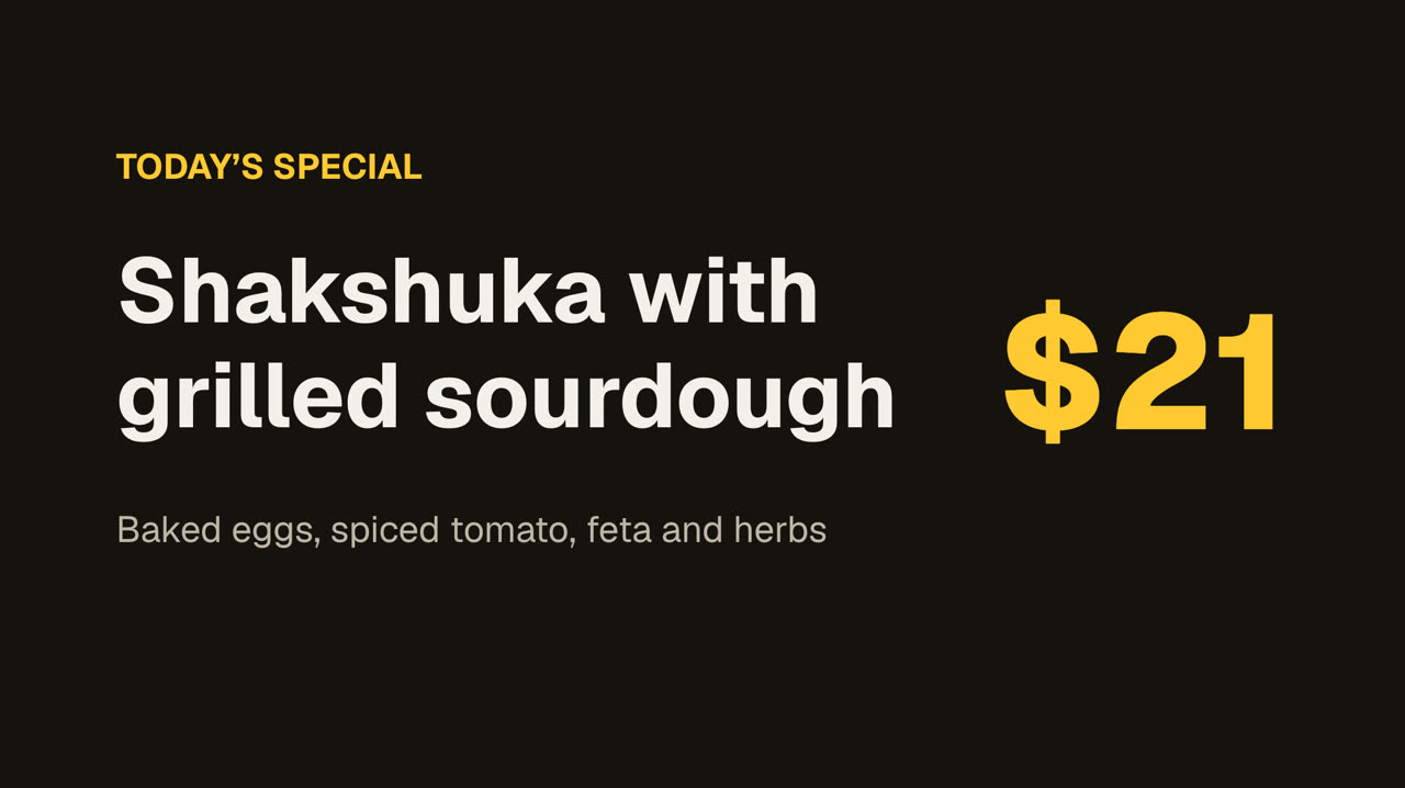 Today’s special
