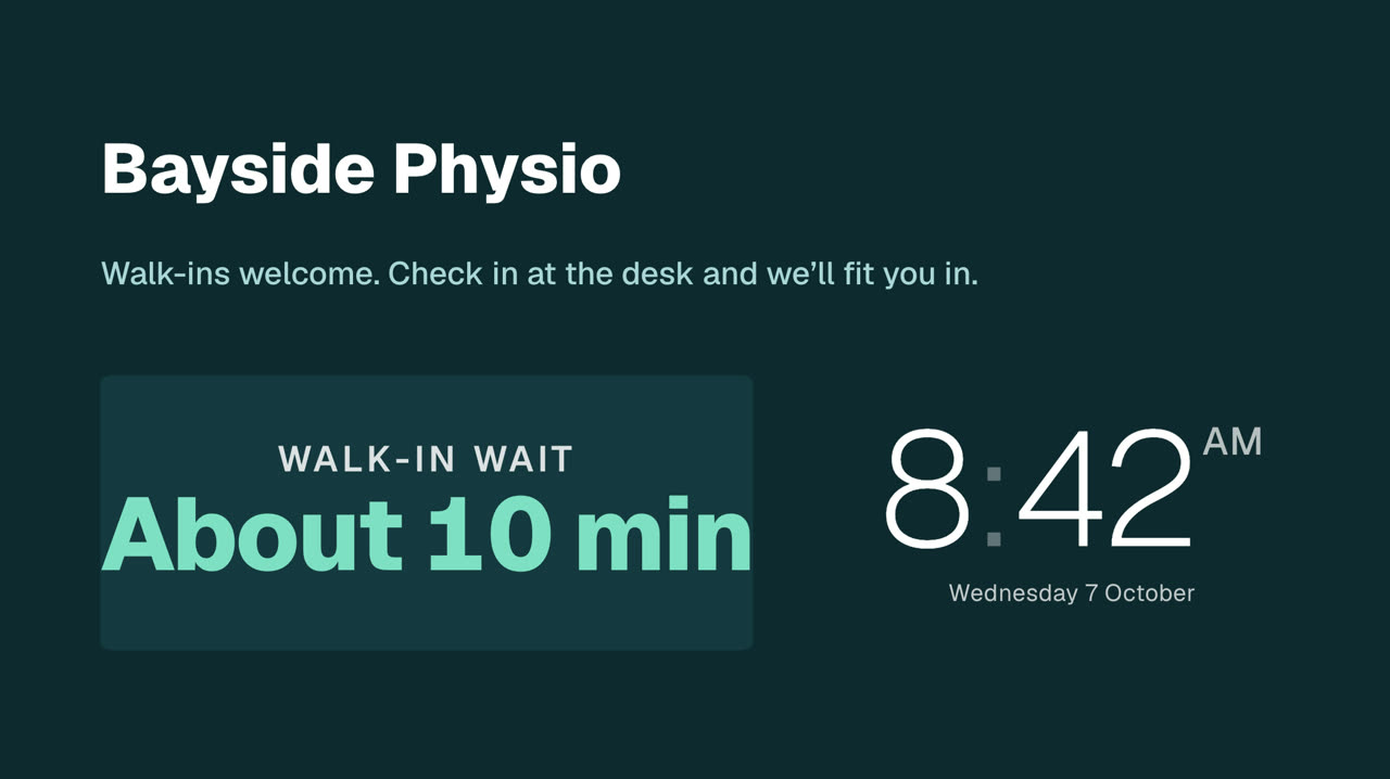 Walk-in wait