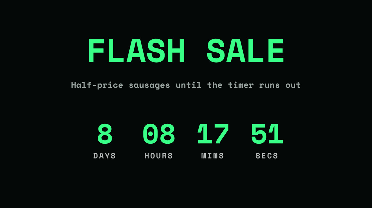 Flash sale