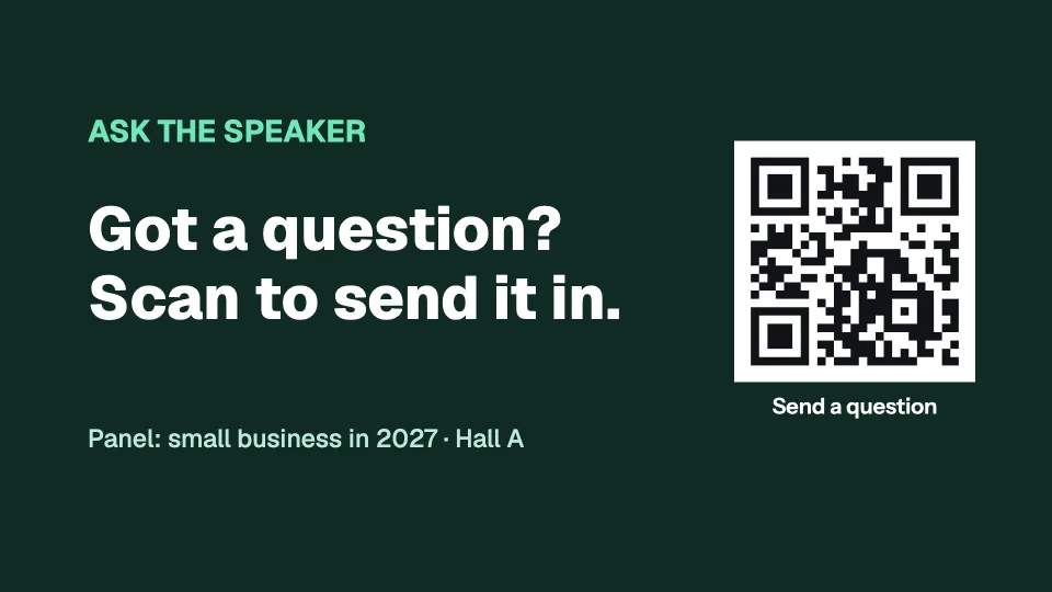 Ask the speaker