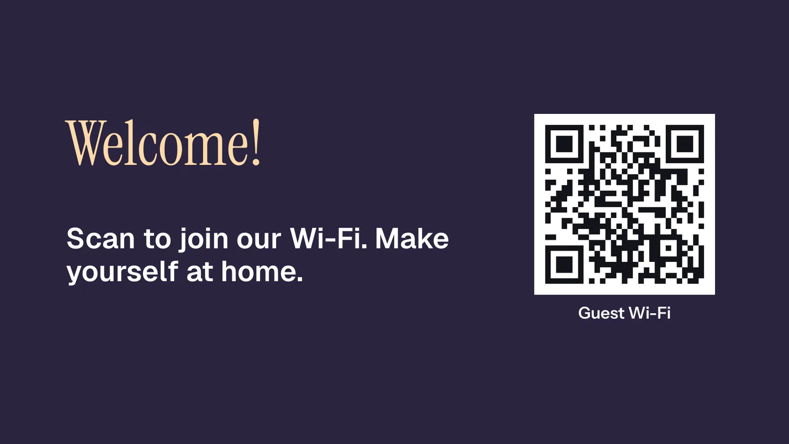 Guest Wi-Fi at home