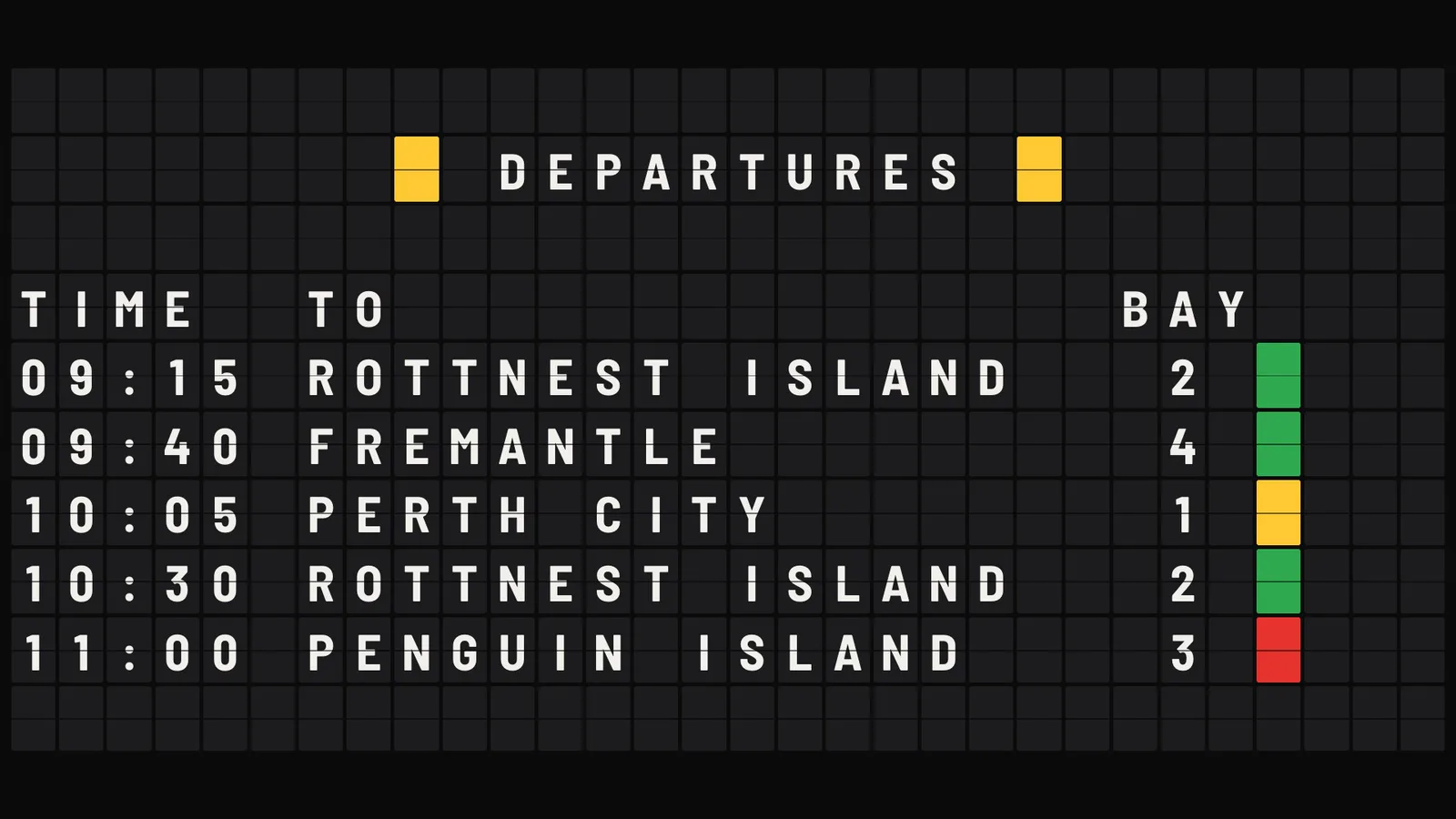 Departures