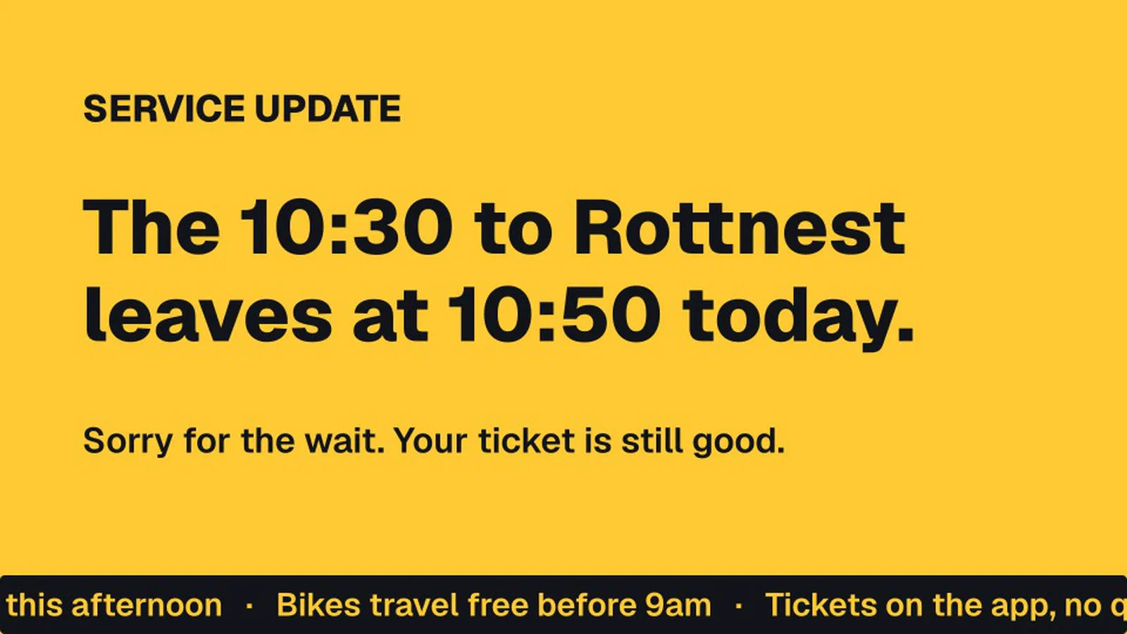 Service update