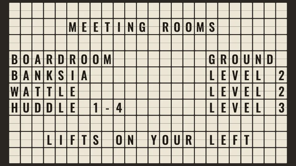 Room directory