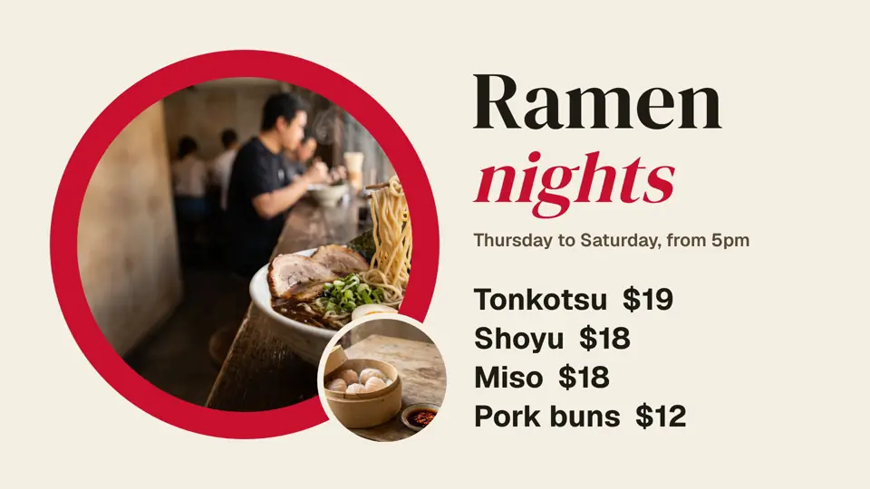 Design 3 after a round of changes: pork buns added at $12 and the prices a size bigger