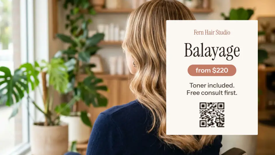 Balayage, with a photo