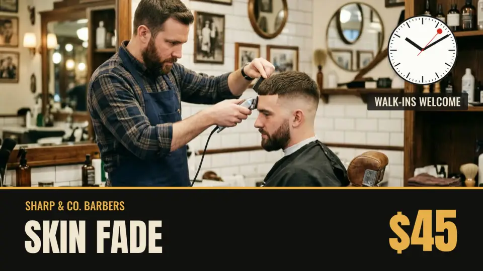Skin fade, with a photo