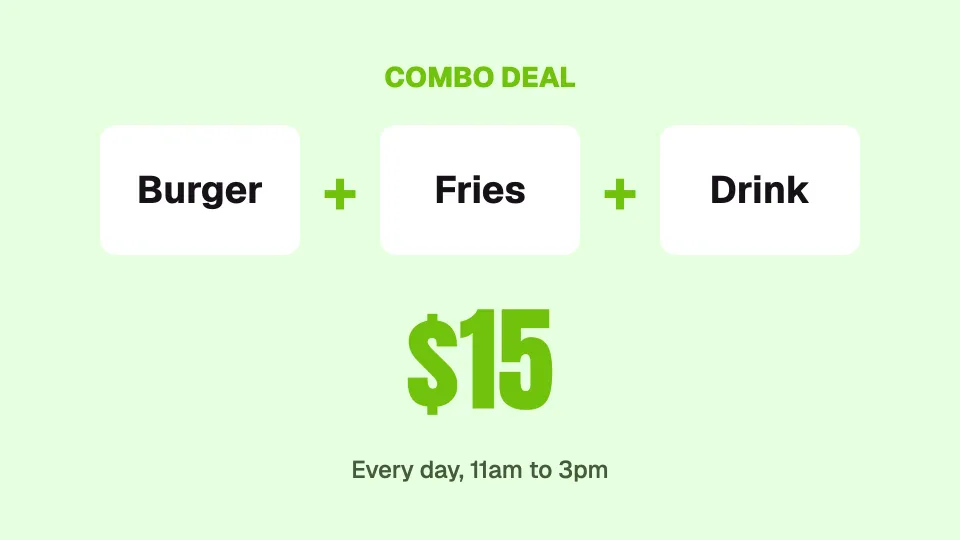 Combo deal