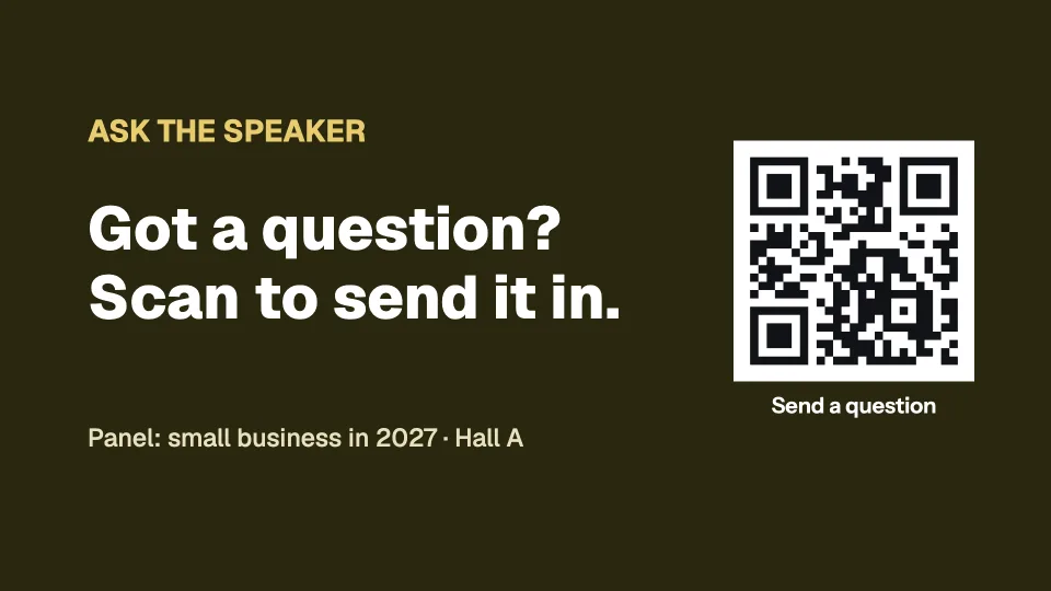 Ask the speaker