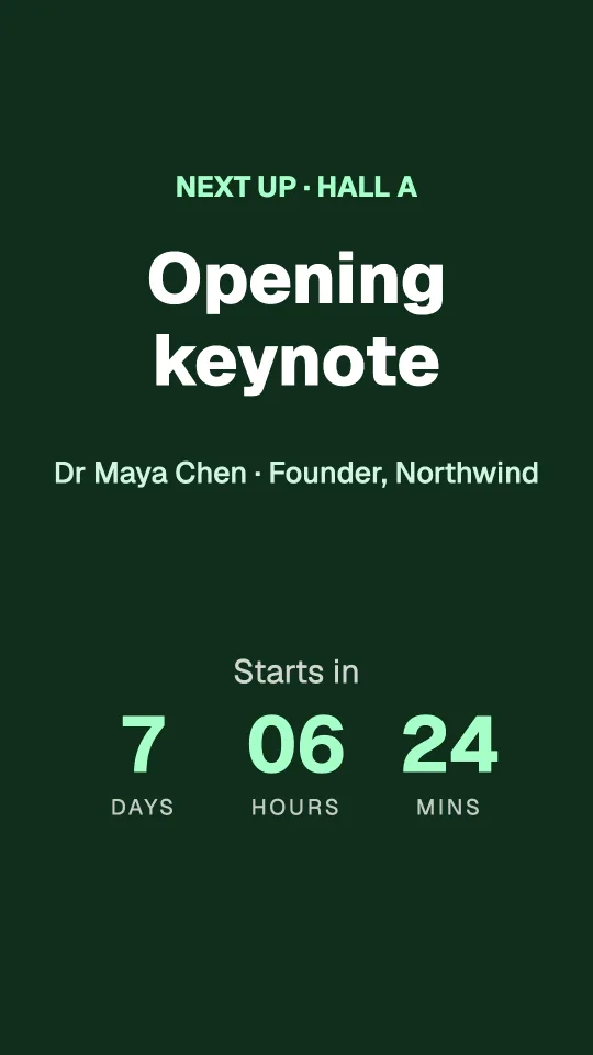 Keynote countdown in portrait