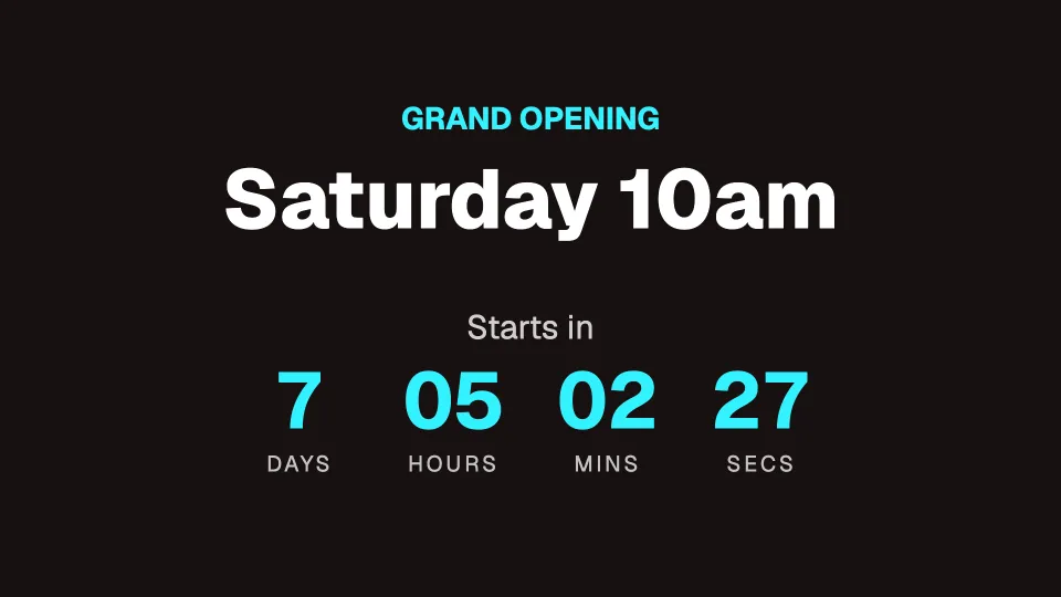 Countdown to an event