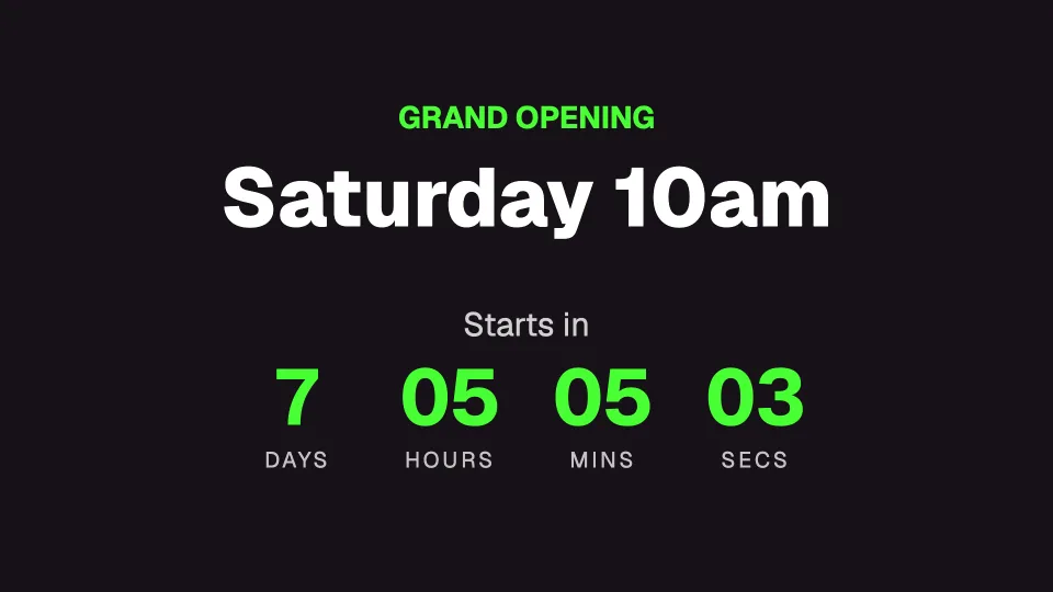 Countdown to an event