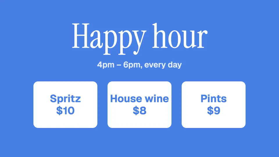 Happy hour