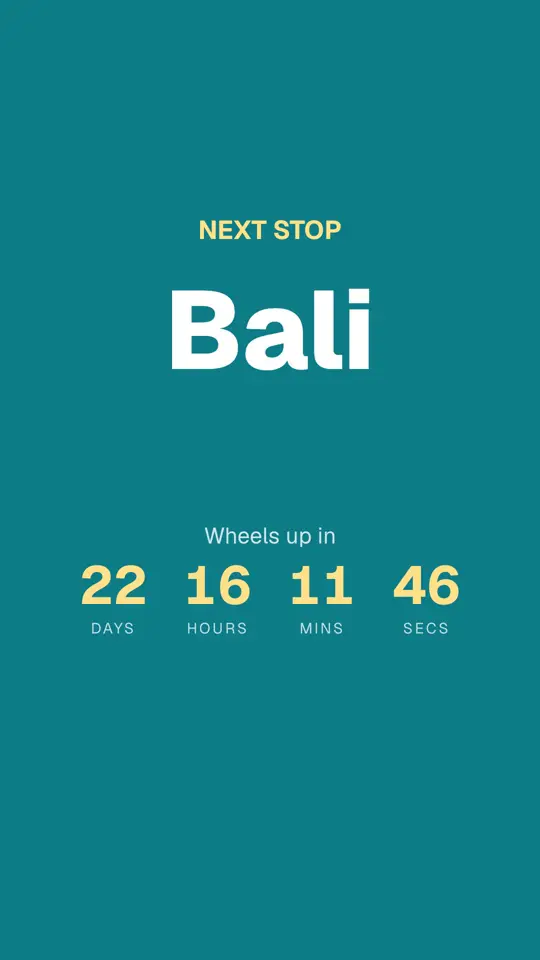Countdown to the holiday