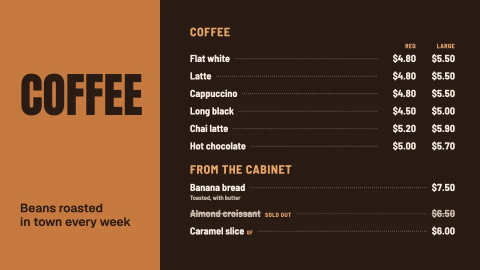 Coffee bar