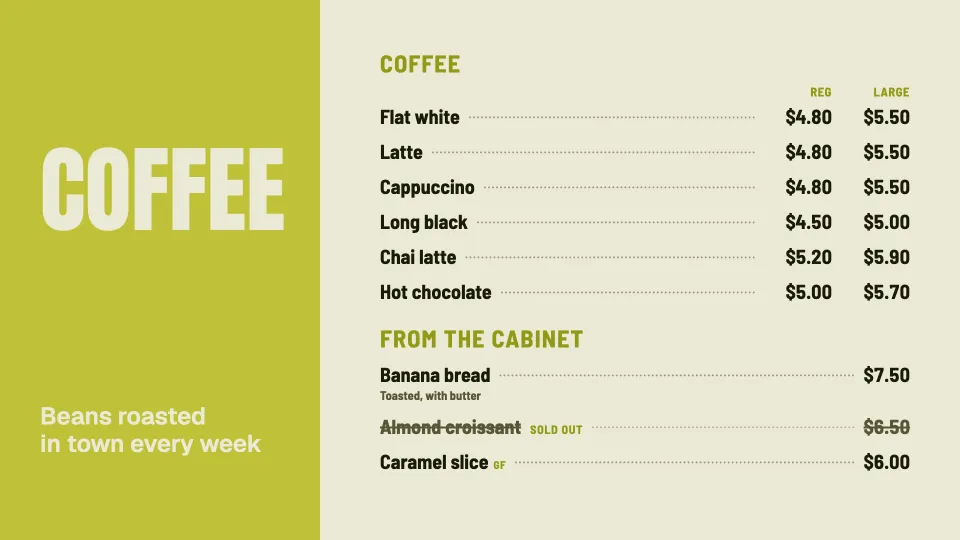 Coffee bar