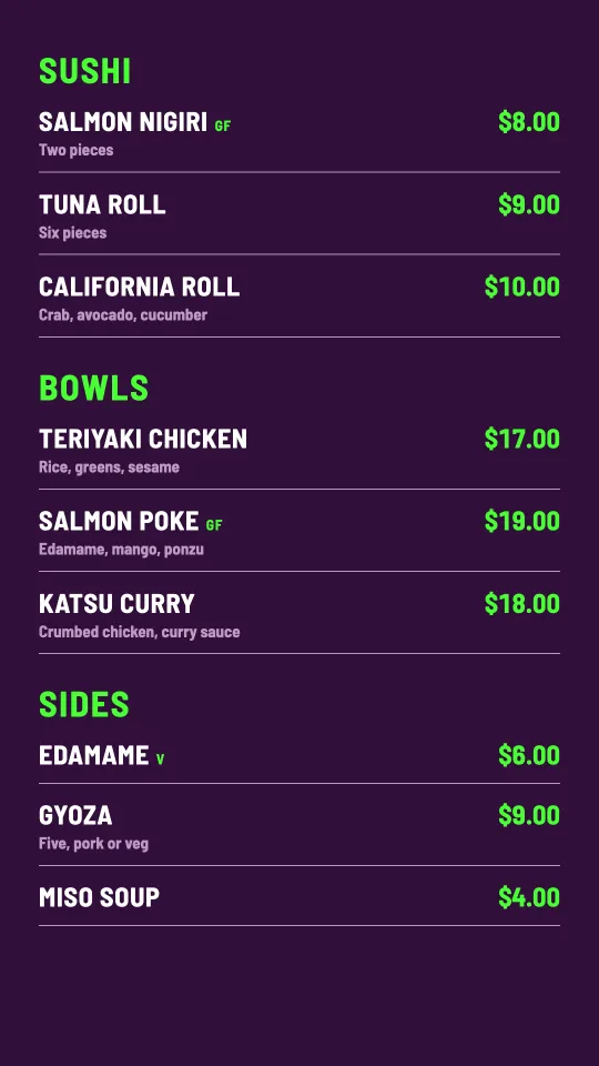 Takeaway in portrait