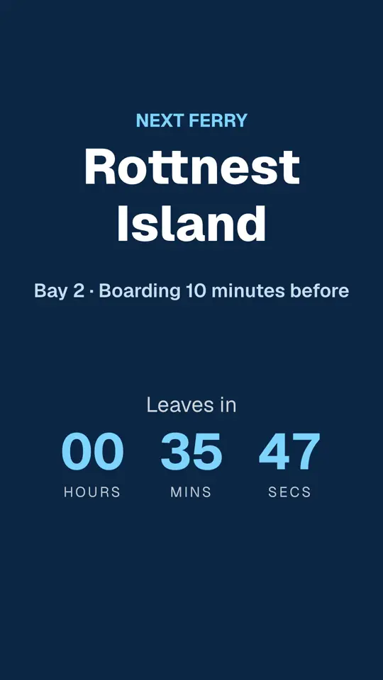 Next departure
