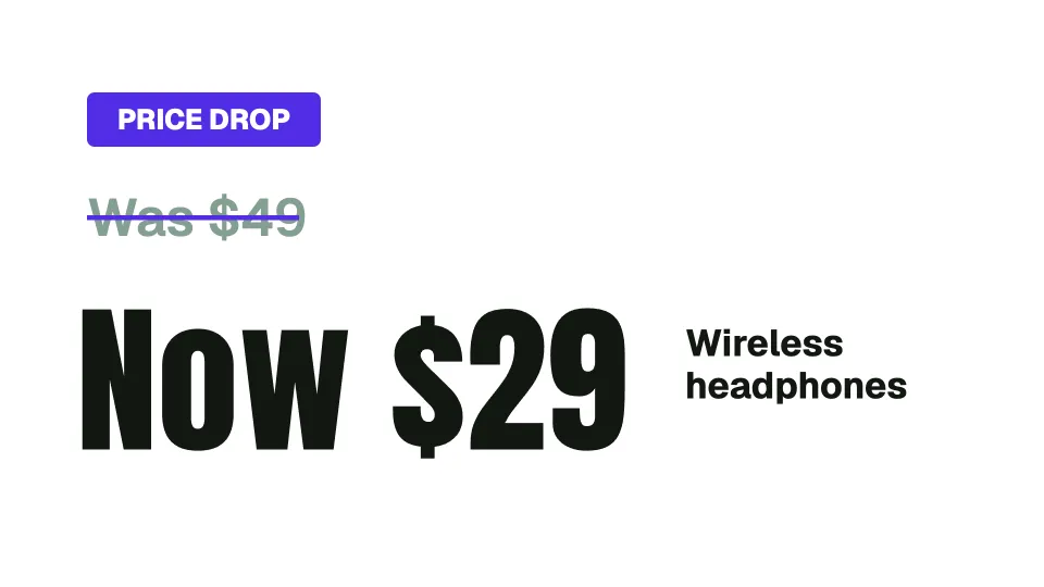 Price drop