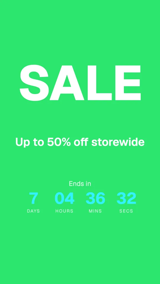 Big sale in portrait