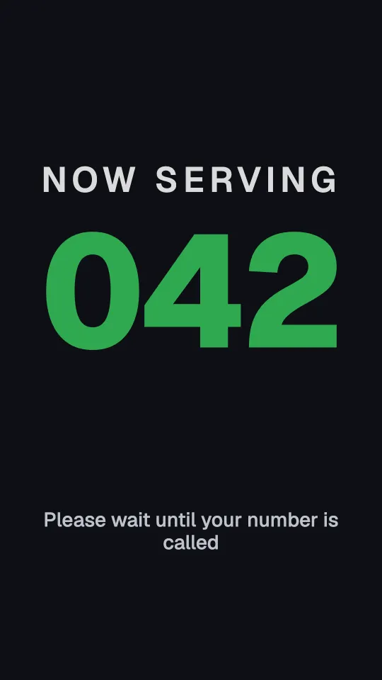 Now serving in portrait