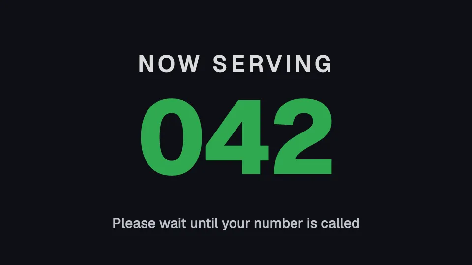Now serving