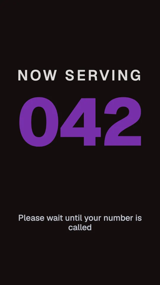Now serving in portrait