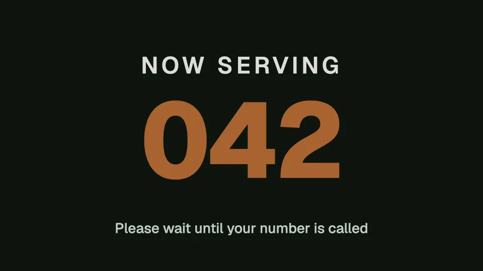 Now serving