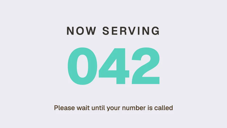 Now serving
