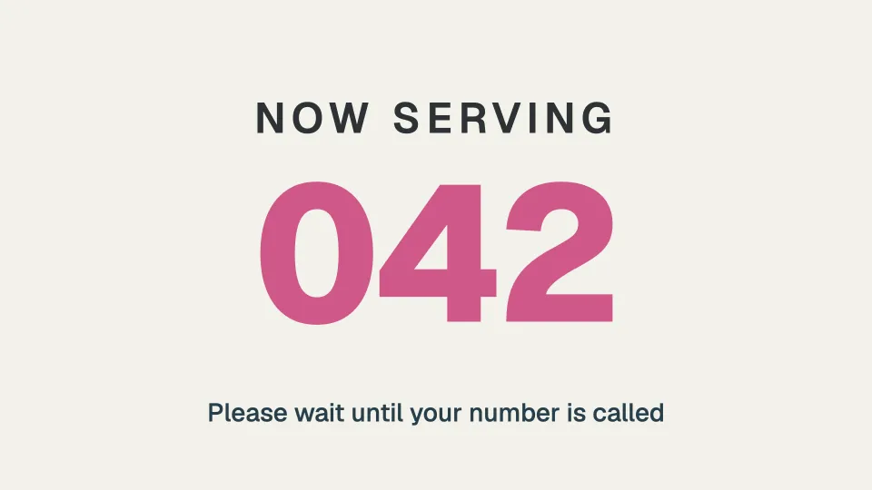 Now serving