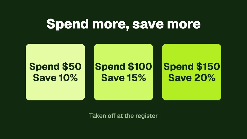 Spend and save