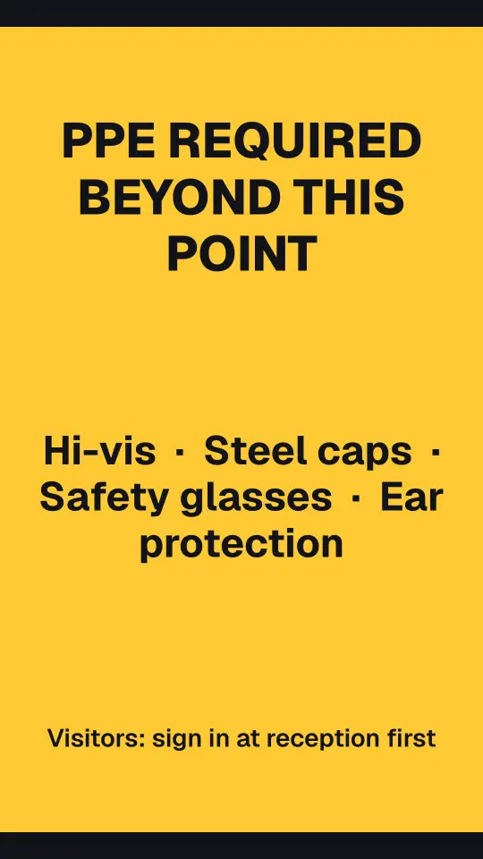 PPE required