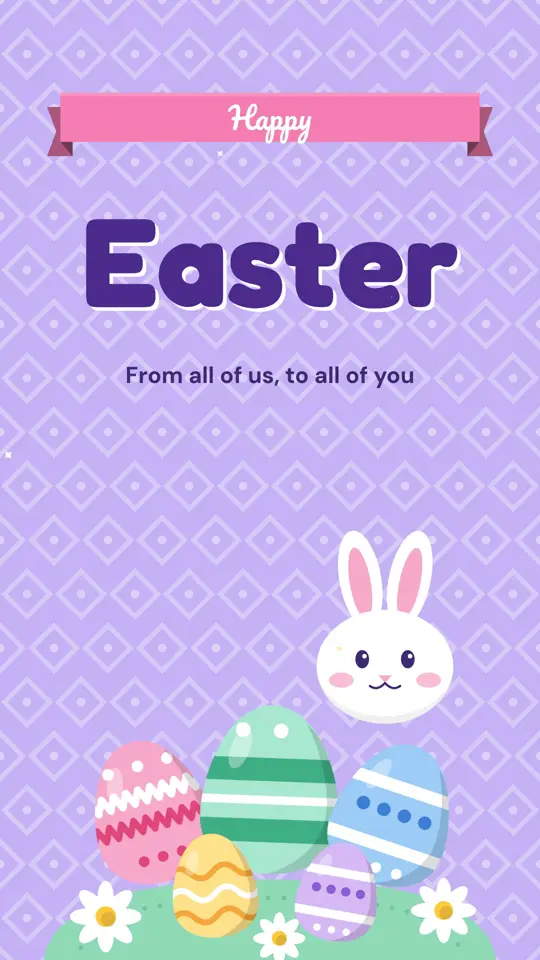 Easter, on a portrait screen