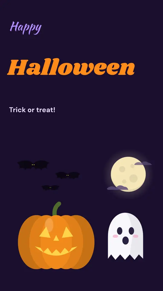 Halloween, on a portrait screen