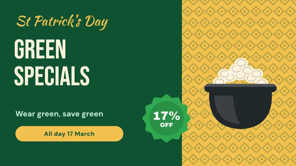 St Patrick’s Day specials