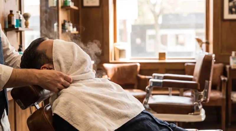 Hot towel shave