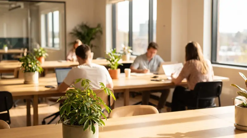 Open-plan office