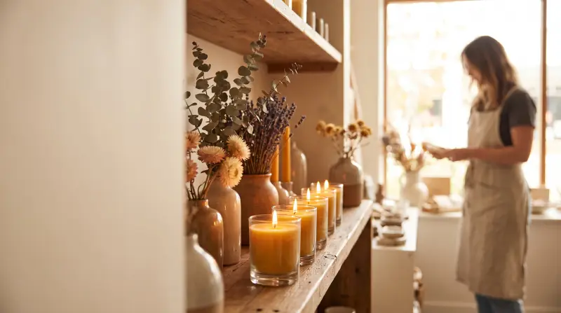 Candles and homewares