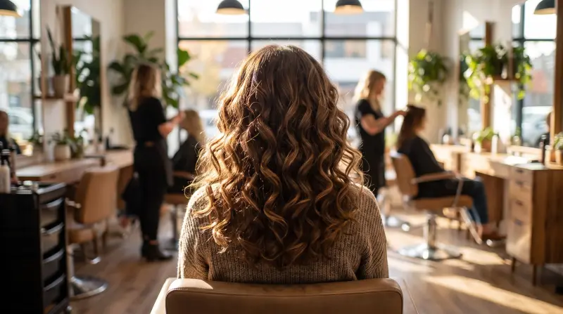 Glossy curls