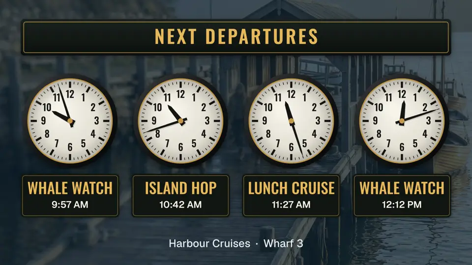 Next departures