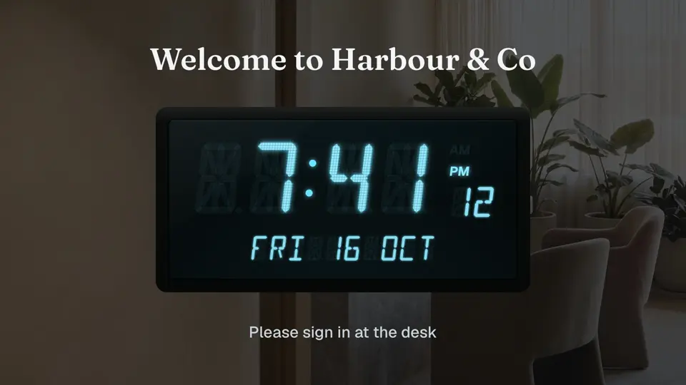 Reception clock